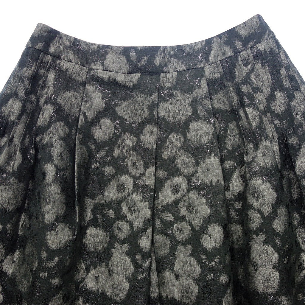 Very beautiful item ◆ Rene all-over pattern skirt ladies black x gray size 36 Rene [AFB7] 