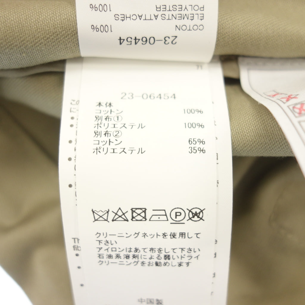 Good Condition◆Sacai Cotton Chino Sleeve Knit Switching Blouson 23AW Women's Beige x Navy Size 3 23-06454 sacai [AFA2] 
