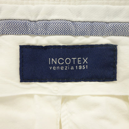 Good condition ◆ Parakeet cotton pants 001XO Men's White Size 46 INCOTEX [AFB31] 