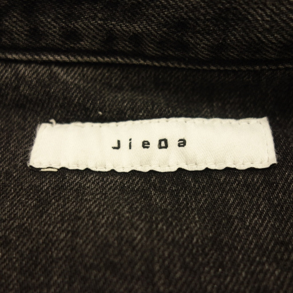 Good condition◆JIEDA denim shirt jacket JIE-ST22 Oversized Men's Size 1 Black JIEDA [AFB1] 