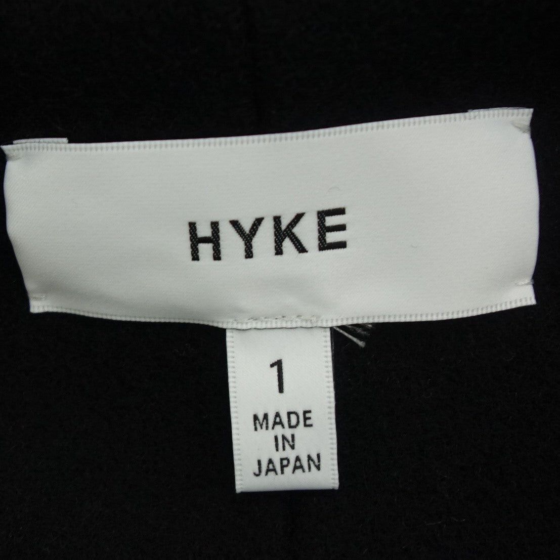 HYKE☆アシンメトリーワンピース☆黒☆1サイズ☆美品着丈短い部分約111cm