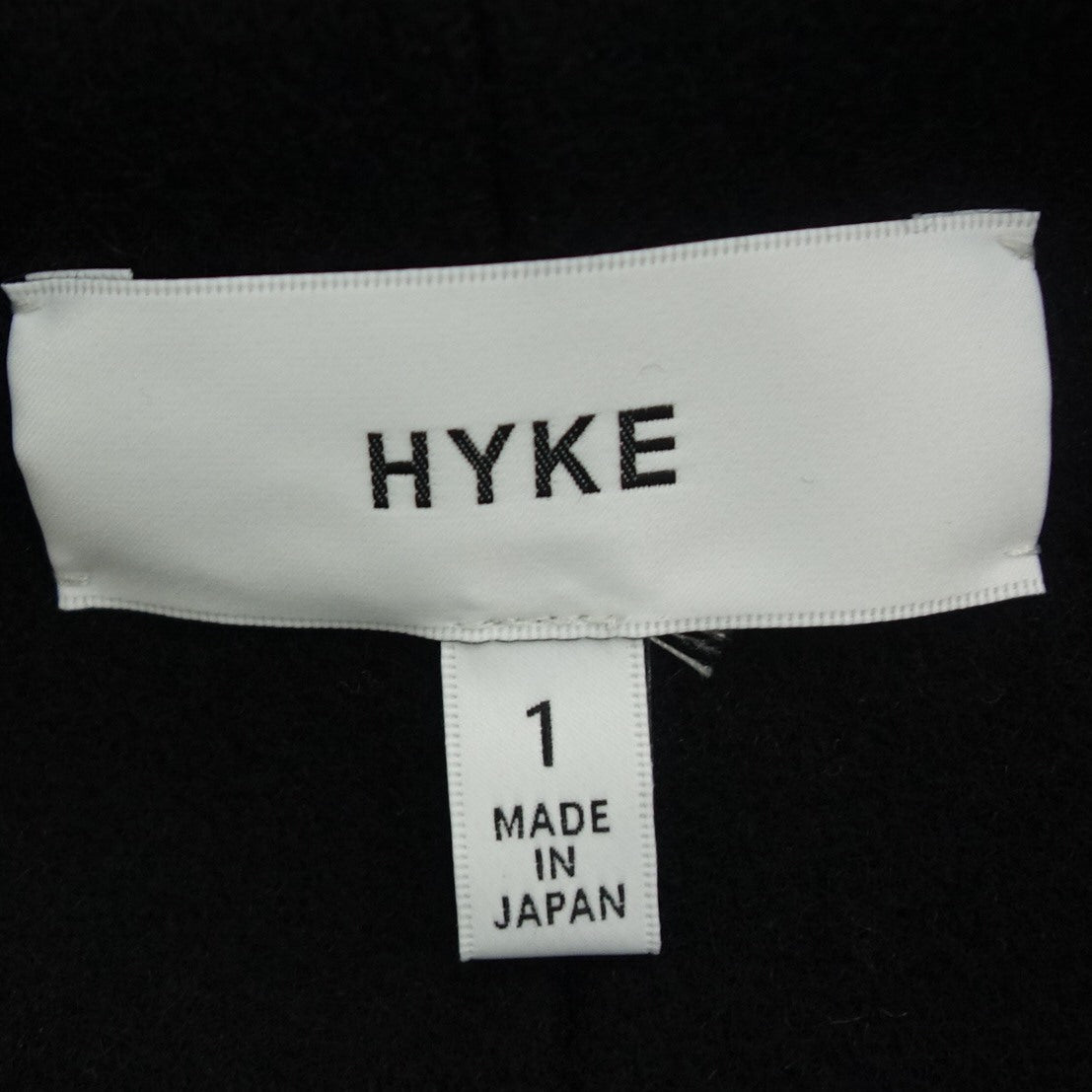 状况良好◆Hike 粗呢大衣羊毛男式 1 黑色 HYKE [AFB8] 