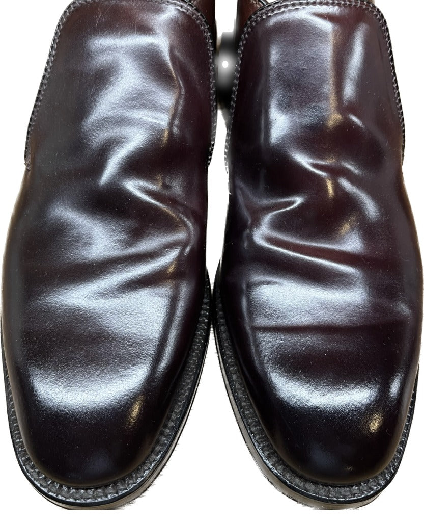 状况非常良好◆Alden 皮鞋 Chukka 靴子 Cordovan 12228 深酒红色 US8D Alden 