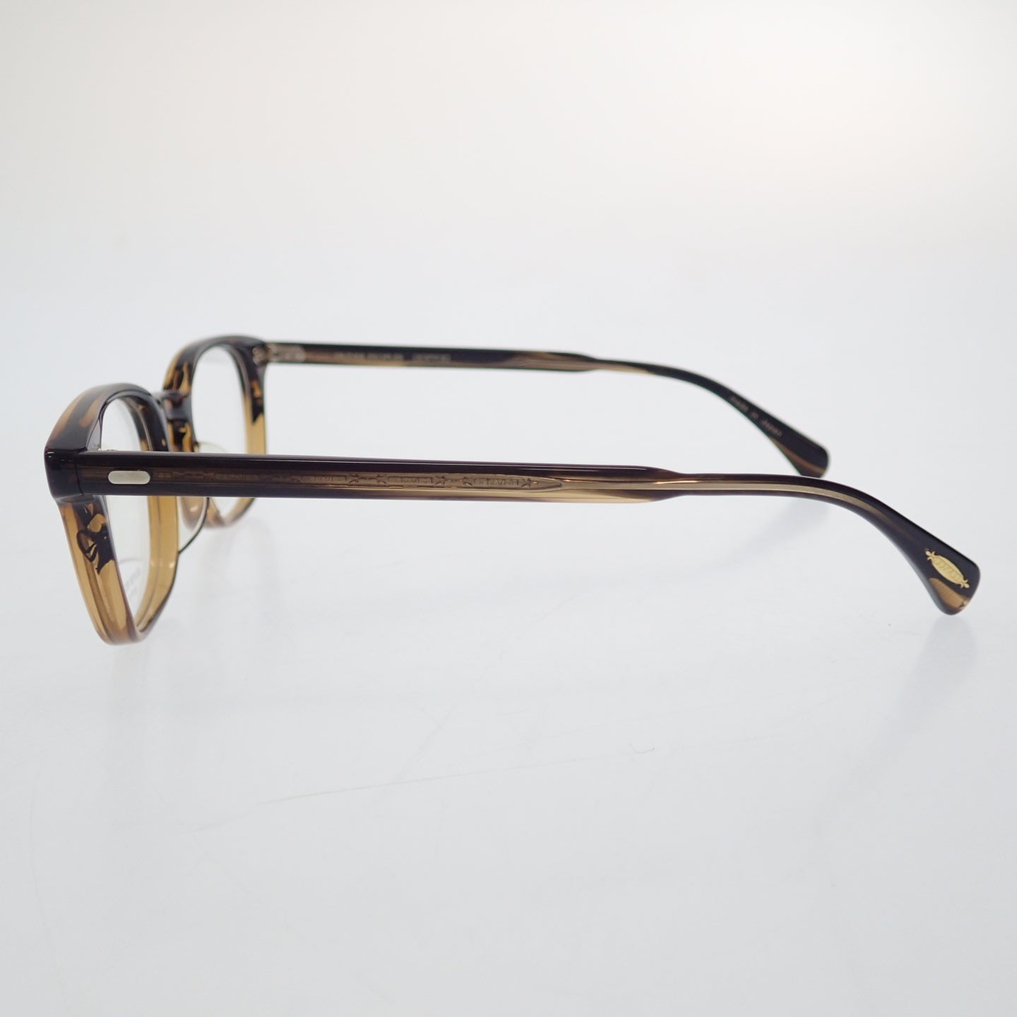 Unused ◆ Oliver Peoples Glasses Date Glasses Sarver-LA 8108 Brown with Case OLIVER PEOPLES [AFI8] 