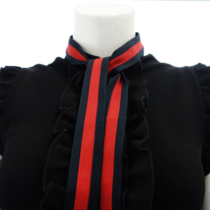 Gucci Dress Dress Web Trim Sherry Line 434249 Women's Black XXS GUCCI [AFB10] [Used] 