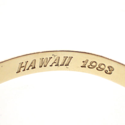 Good condition◆Hawaiian jewelry gold bracelet bangle 14K 15.42g [AFI13] 