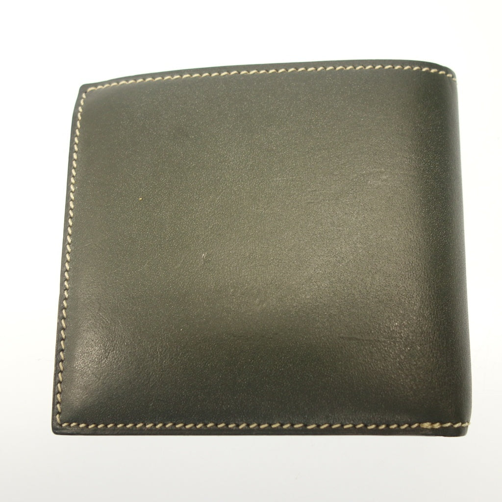 Good condition◆Manso wallet bi-fold bridle leather green [AFI17] 