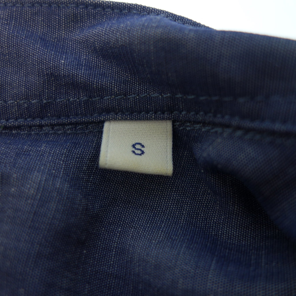 Good condition ◆ Stephen Alan shirt band collar men's S navy STEAVEN ALAN [AFB9] 