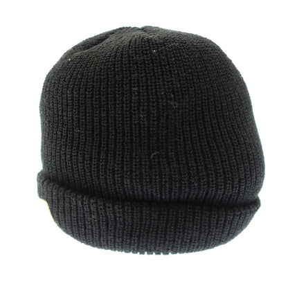 Used ◆Black eye patch knit hat logo black THE BLACK EYE PATCH [AFI20] 