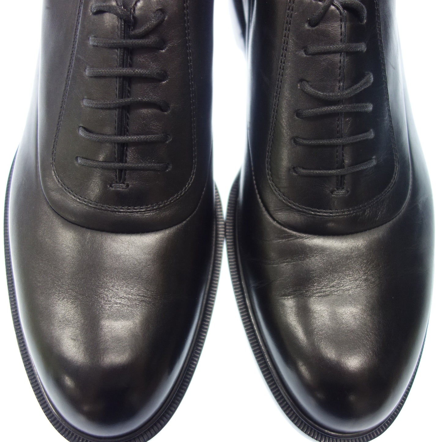 Very good condition ◆ Bottega Veneta lace-up leather shoes plain toe men's 43 black BOTTEGA VENETA [AFD5] 