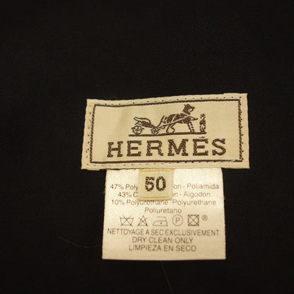 エルメス コート メンズ 50 ネイビー HERMES【AFB6】【中古】