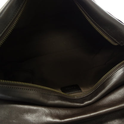 Used BALLY leather shoulder bag box black BALLY [AFE2] 