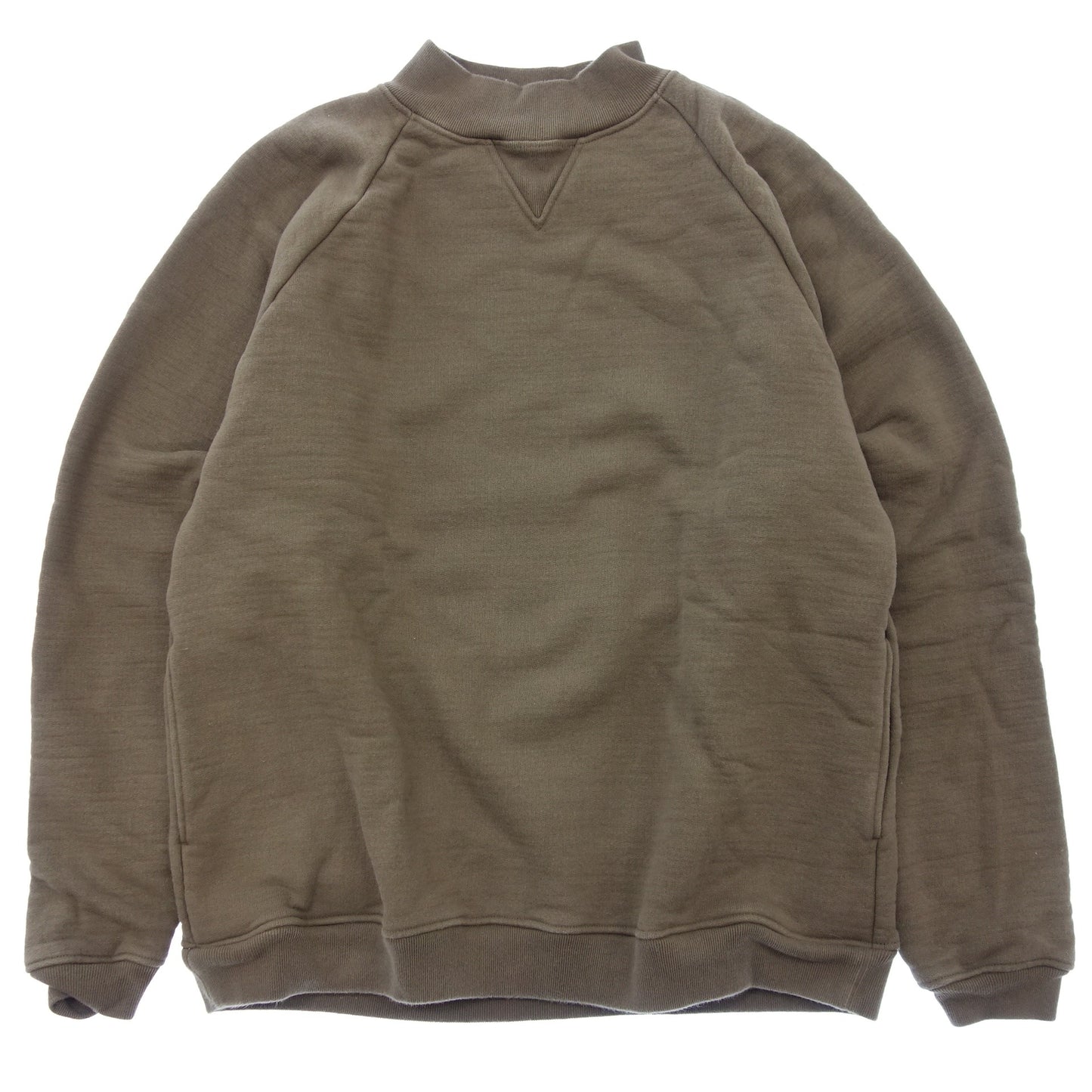 Loupe Oversized Sweatshirt Sweatshirt Mock Neck Cotton Men's Size 33 Brown LOOPÊ [AFB30] [Used] 