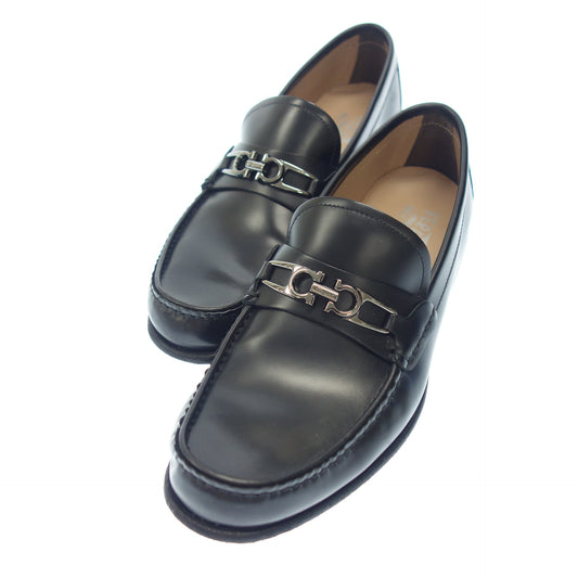 Used ◆Salvatore Ferragamo Gancini loafers men's black size 6.5EE Salvatore Ferragamo [AFC22] 