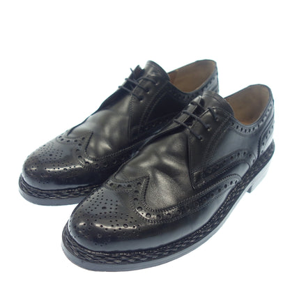 Used ◆Heinrich Dinkelacker Leather Shoes Wingtip RIO Men's 7 Black HEINRICH DINKELACKER [LA] 