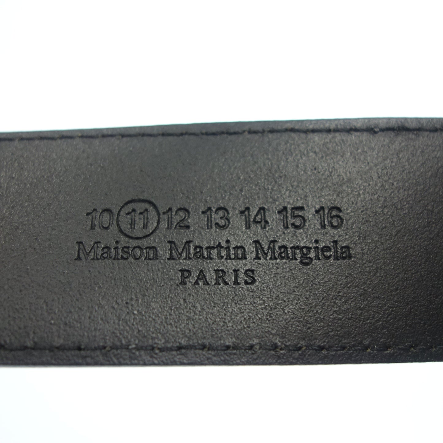 Maison Margiela 皮革腰带 银扣 黑色 Maison Margiela [AFI13] [二手] 