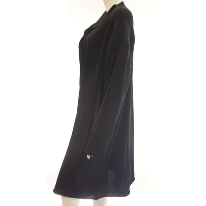 Good condition ◆ Pleats Please Issey Miyake Coat PP03-KA762 One Button Switching Ladies Black &amp; Navy Size 3 PLEATS PLEASE ISSEY MIYAKE [AFB24] 