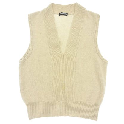 Used ◆Issey Miyake Knit Vest Men's Beige Size M ISSEY MIYAKE [AFB13] 