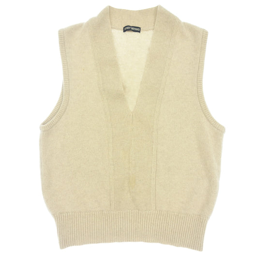 Used ◆Issey Miyake Knit Vest Men's Beige Size M ISSEY MIYAKE [AFB13] 