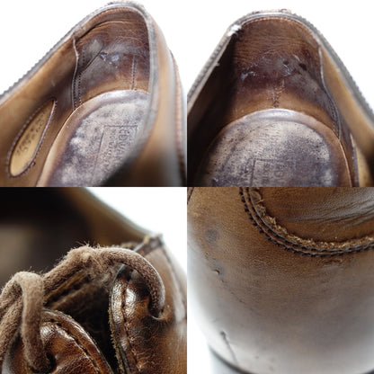 Good Condition◆Edward Green Leather Shoes Old Logo Bureau Men's 7.5 Brown EDWARD GREEN [AFC21] 