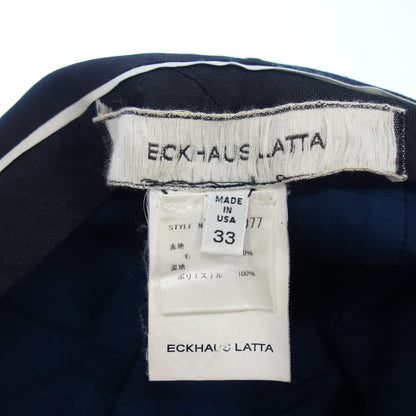 エコーズラッタ ワイドパンツ ハイウエスト メンズ 33 ネイビー ECKHAUS LATTA【AFB34】【中古】