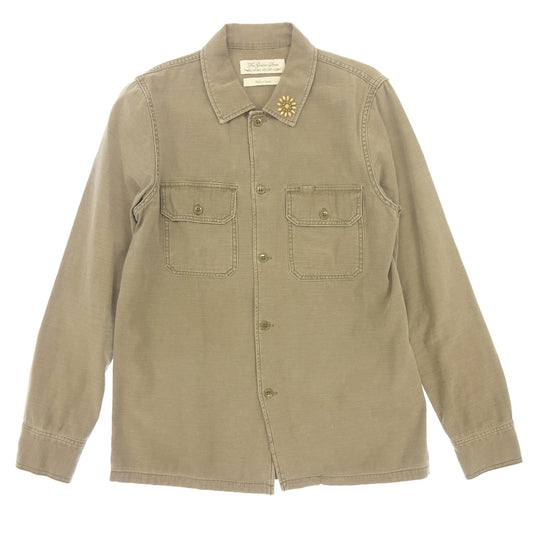 Good condition ◆Remi Relief Military Shirt Men's Khaki Size L REMI RELIEF [LA] 
