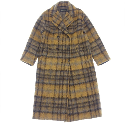 Good Condition◆Urban Research Chester Coat Mohair Plaid Pattern Size Free Ladies Multicolor URBAN RESEARCH [AFA15] 