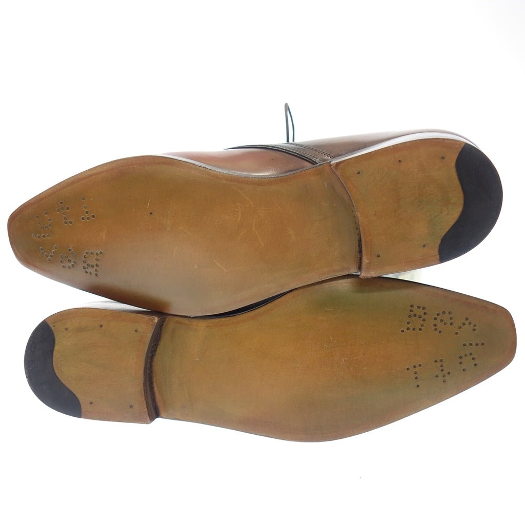 像全新一样 ◆ Berluti 皮鞋 Chukka 靴子 Andy 男式 UK7.5 棕色正品鞋树 Berluti ANDY [LA] 