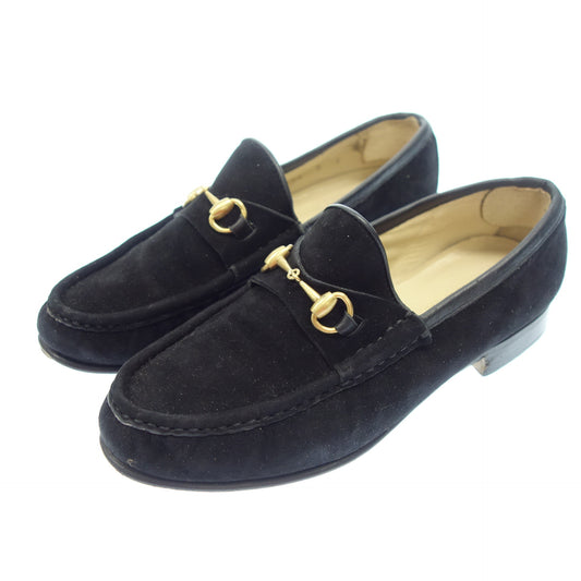 Used ◆ Gucci Leather Loafer Horsebit Vintage Ladies 5 Black GUCCI [AFD2] 