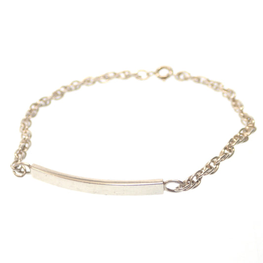 Good Condition◆Tiffany Bracelet ID Chain AG925 Silver Tiffany &amp; Co. [LA] 