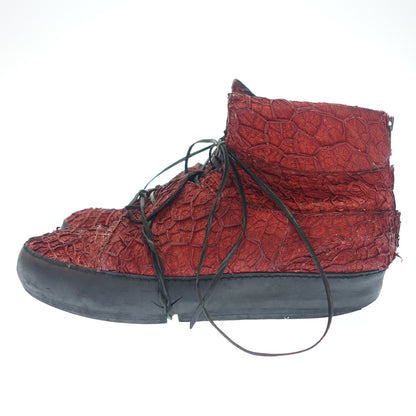 Used Individual Sentiments Shoes Sneakers High Cut Men's Red individual sentiments [AFC1] 