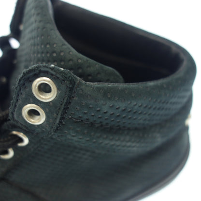 Good Condition◆JIMMY CHOO Sneakers High Cut Star Studs Punching Made in Italy Men's 39 Black JIMMY CHOO [AFC47] 