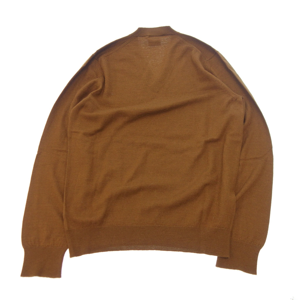 Very good condition ◆ Gucci knit sweater V-neck cashmere men's brown M GUCCI [AFB53] 