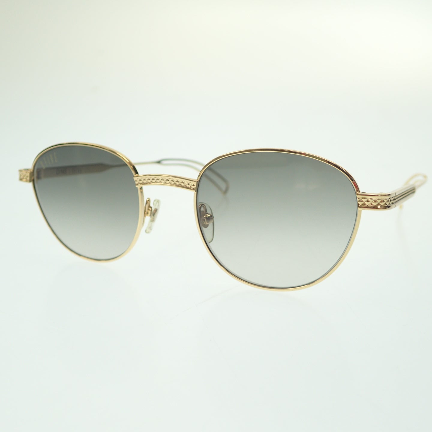 Good Condition ◆ Nine Five Sunglasses Dime DIME with case Gold x Gray 9FIVE [AFI12] 