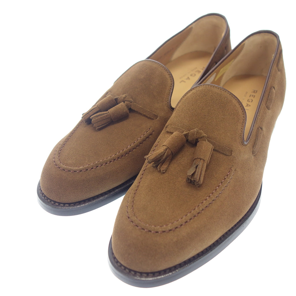 Like new◆Regal Leather Shoes Tassel Loafers 12VR Suede Men's Brown Size 27cm REGAL [AFD6] 