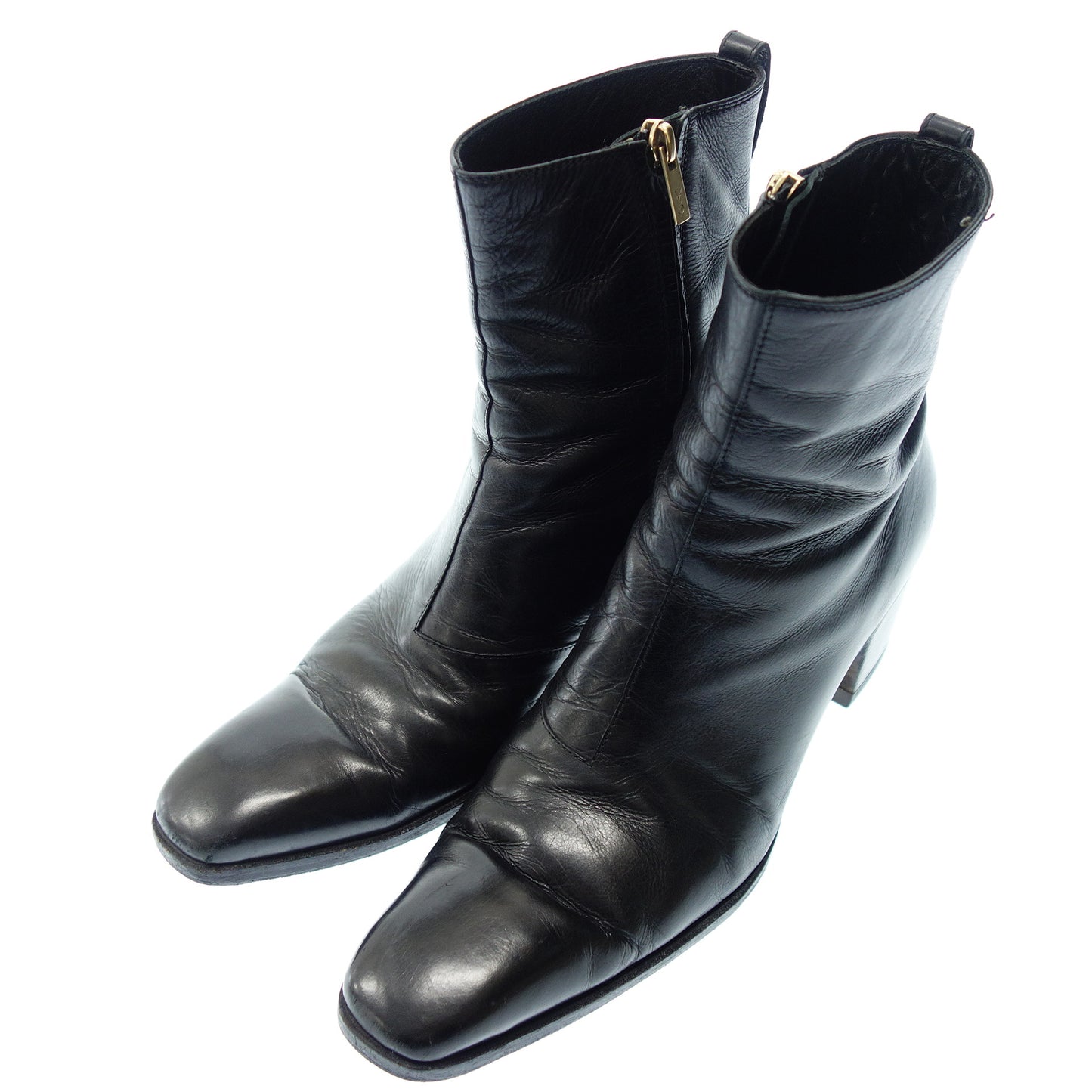 Yves Saint Laurent Side Zip Boots Johnny Men's 42 Black Saint Laurent [AFC49] [Used] 