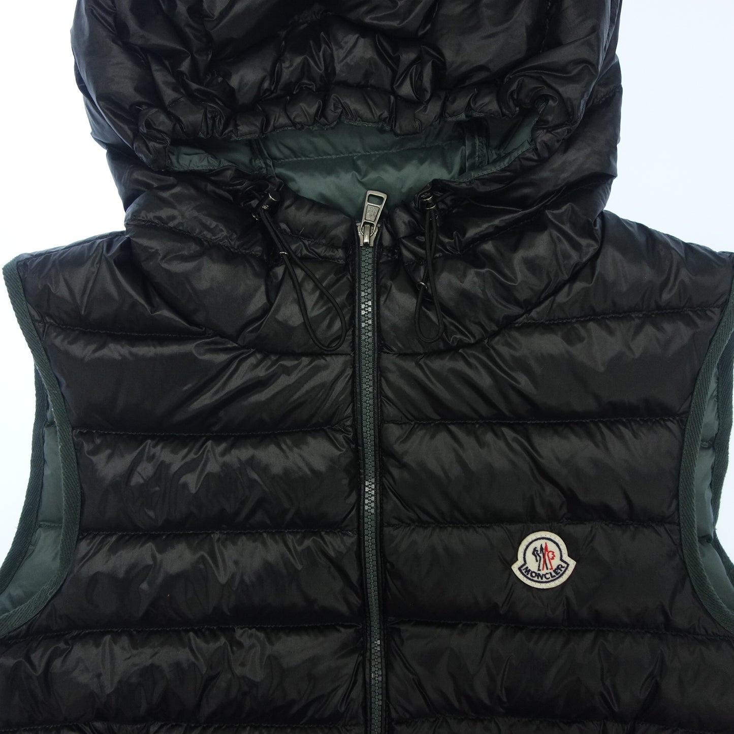 モンクレール ダウンベスト フード付き RAYGILET メンズ 2 黒 MONCLER【AFB23】【中古】