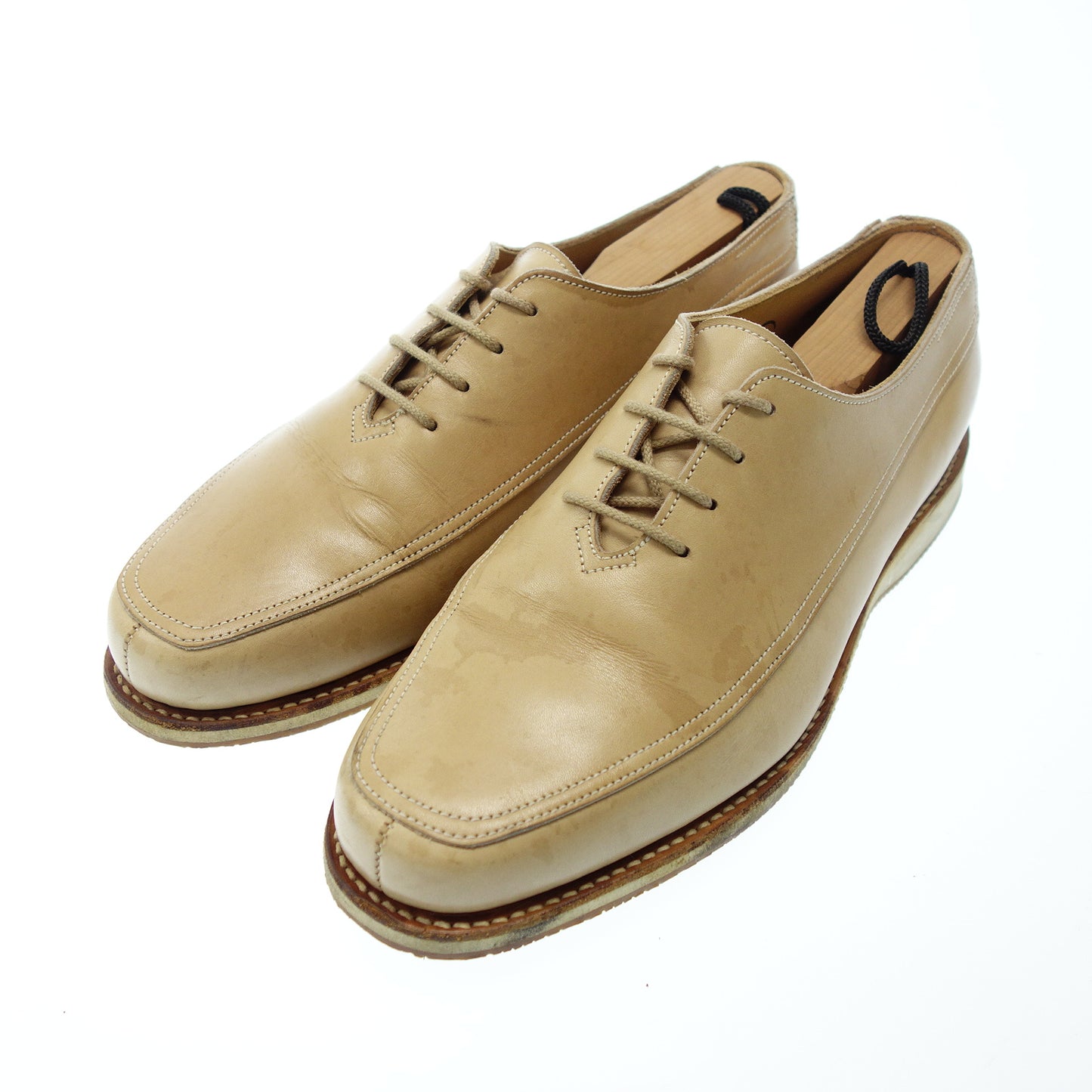 John Lobb 4 孔鞋 fistral 2099 最后 男士 米色 6.5 JOHN LOBB [AFD1] [二手] 