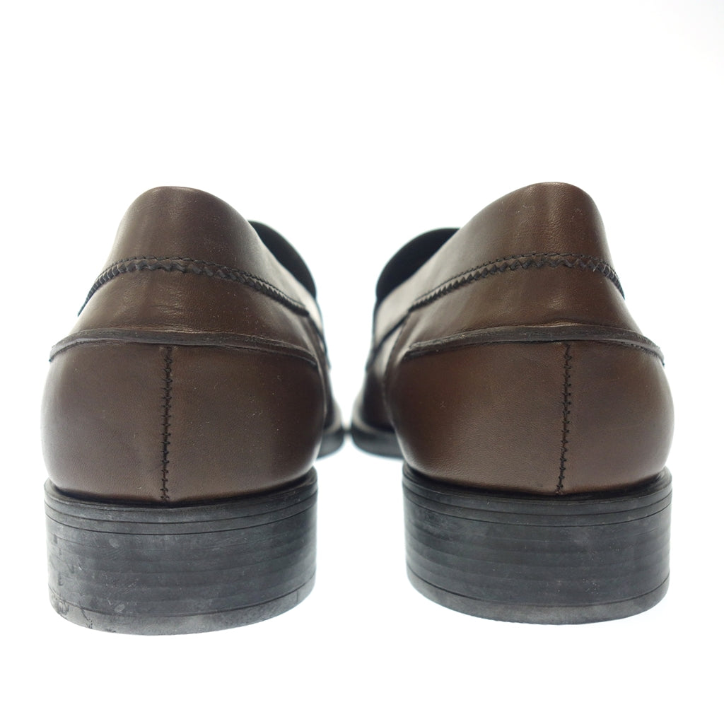 Like new◆GEOX coin loafer leather men's 44 brown GEOX [AFD3] 