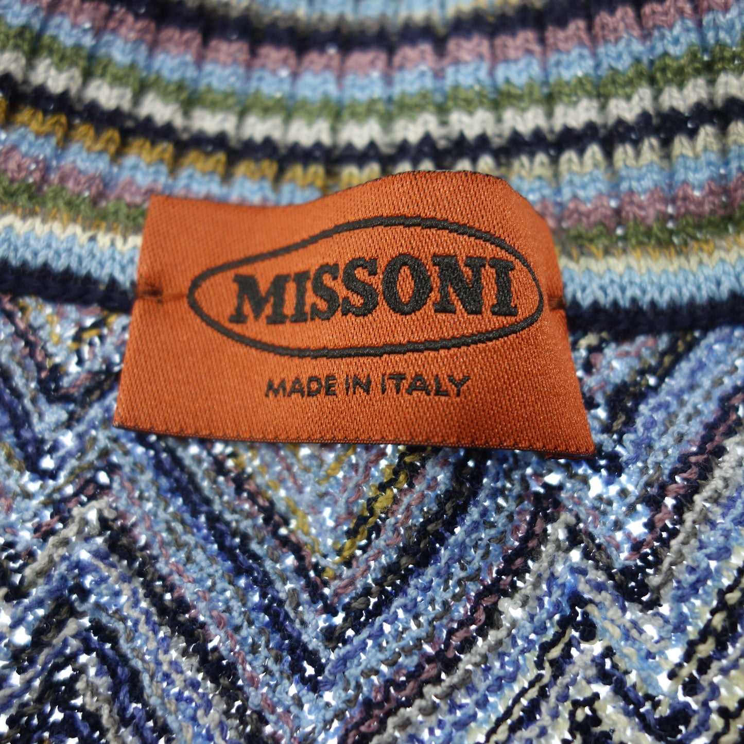 美品◆ミッソーニ ウール ニット カーディガン メンズ マルチカラー 50 MISSONI【AFB49】