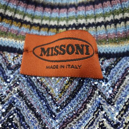 美品◆ミッソーニ ウール ニット カーディガン メンズ マルチカラー 50 MISSONI【AFB49】