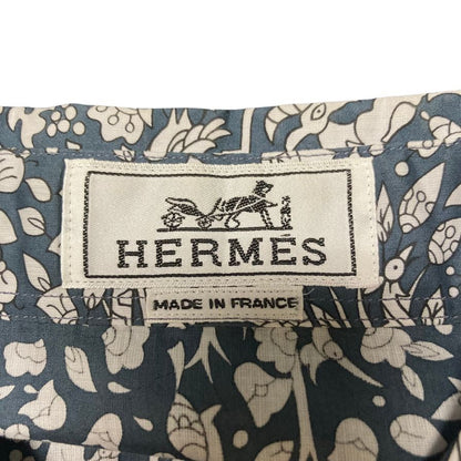エルメス 長袖シャツ 総柄 コットン サイズ43 Hermès【AFB14】