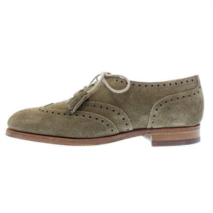 Like new◆Crockett &amp; Jones Leather Shoes Wingtip Tassel CHILLIE Men's 5E Khaki CROCKETT&amp;JONES [AFC19] 