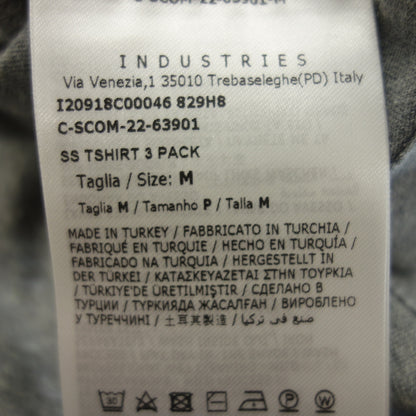 跟新品一样◆Moncler 短袖 T 恤 徽标贴片棉质男式灰色 M 码 C-SCOM-22-63901 MONCLER [AFB12] 