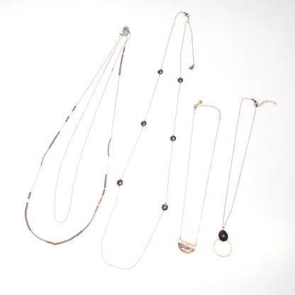 中古◆スワロフスキー ラインストーン ネックレス  2点＆ノーブランド ネックレス2点セット SWAROVSKI【AFI13】