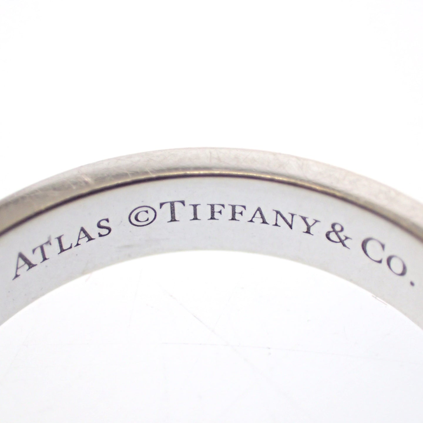 Beautiful condition◆Tiffany Ring Atlas SV925 Pair 2-piece set Silver Tiffany&amp;Co. [AFI13] 