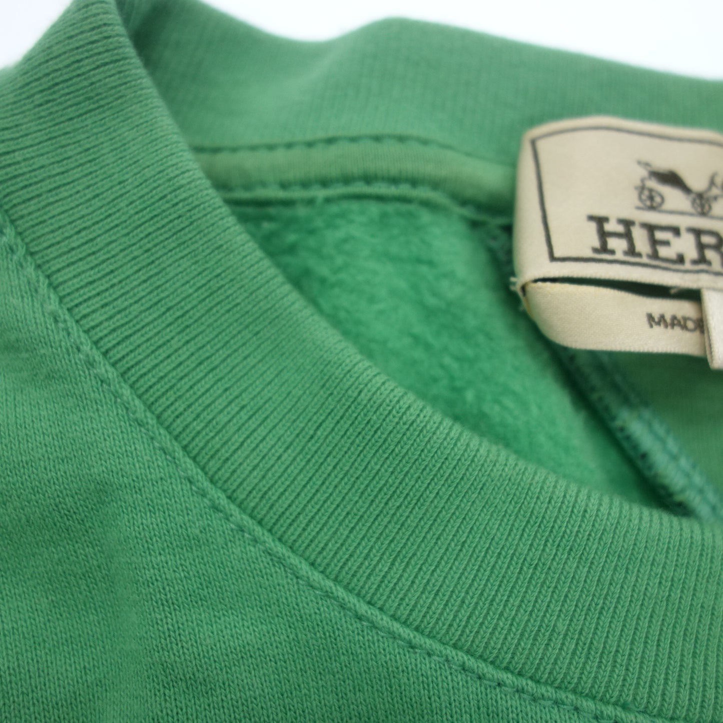 中古◆エルメス 半袖スウェット Hライン サイズM メンズ 緑 HERMES【AFB28】