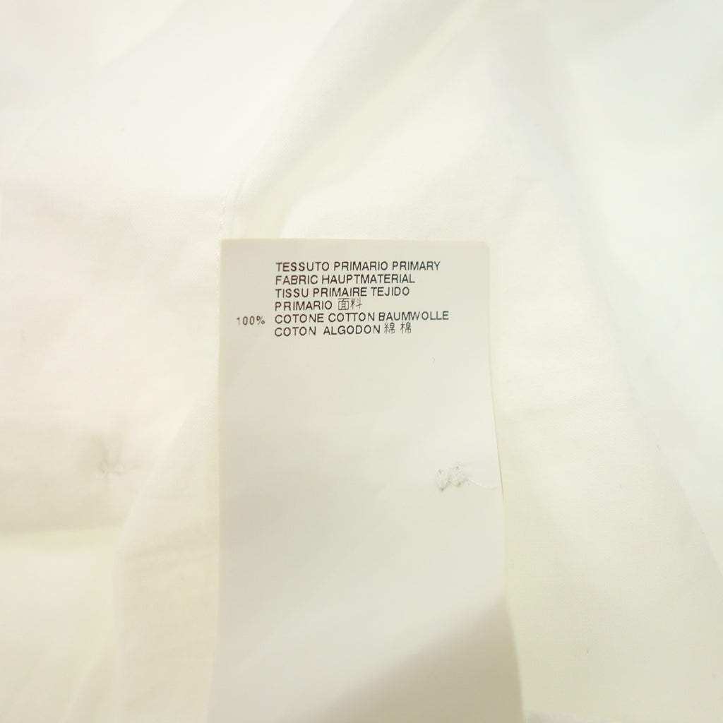 美品◆エムエムシックス シャツワンピース シルバーボタン レディース ホワイト 38 MM6【AFB22】
