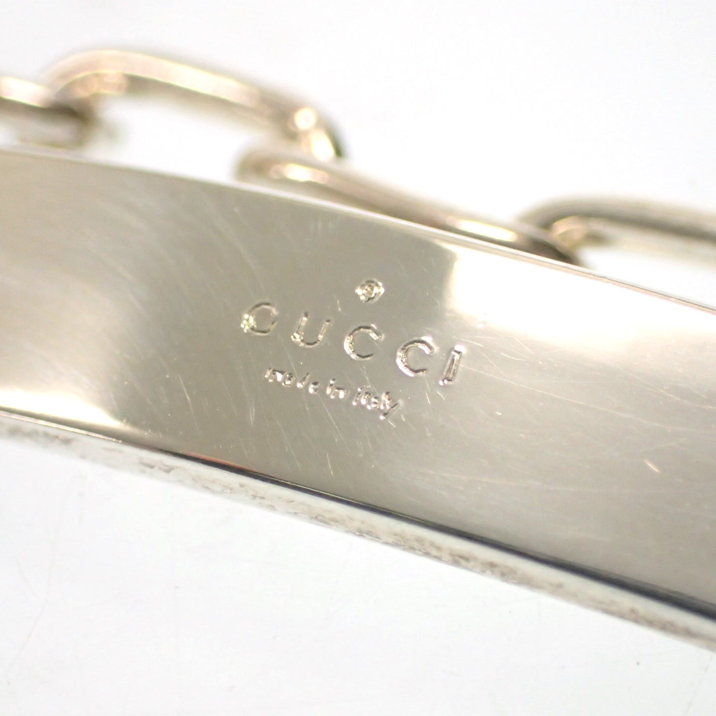 Good condition ◆ Gucci Bracelet Chain Plate SV925 Silver GUCCI [LA] 