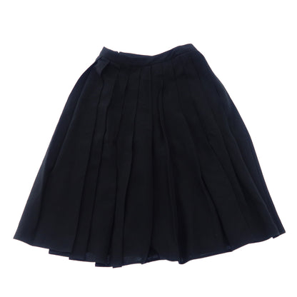 Prada pleated skirt 18SS black 36 [AFB54] 